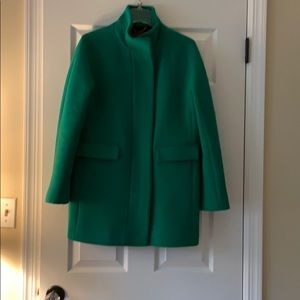 J Crew women’s size 4 green stadium cloth coat